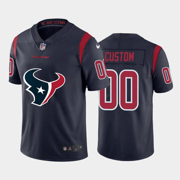 Custom Houston Texans navy Color Rush jersey