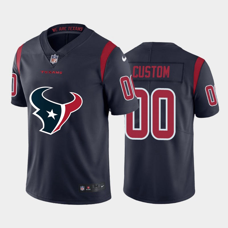Custom Houston Texans navy Color Rush jersey