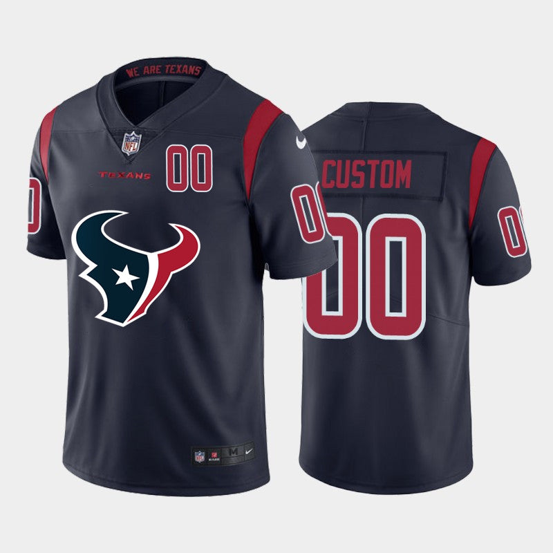 Custom Houston Texans navy Color Rush jersey