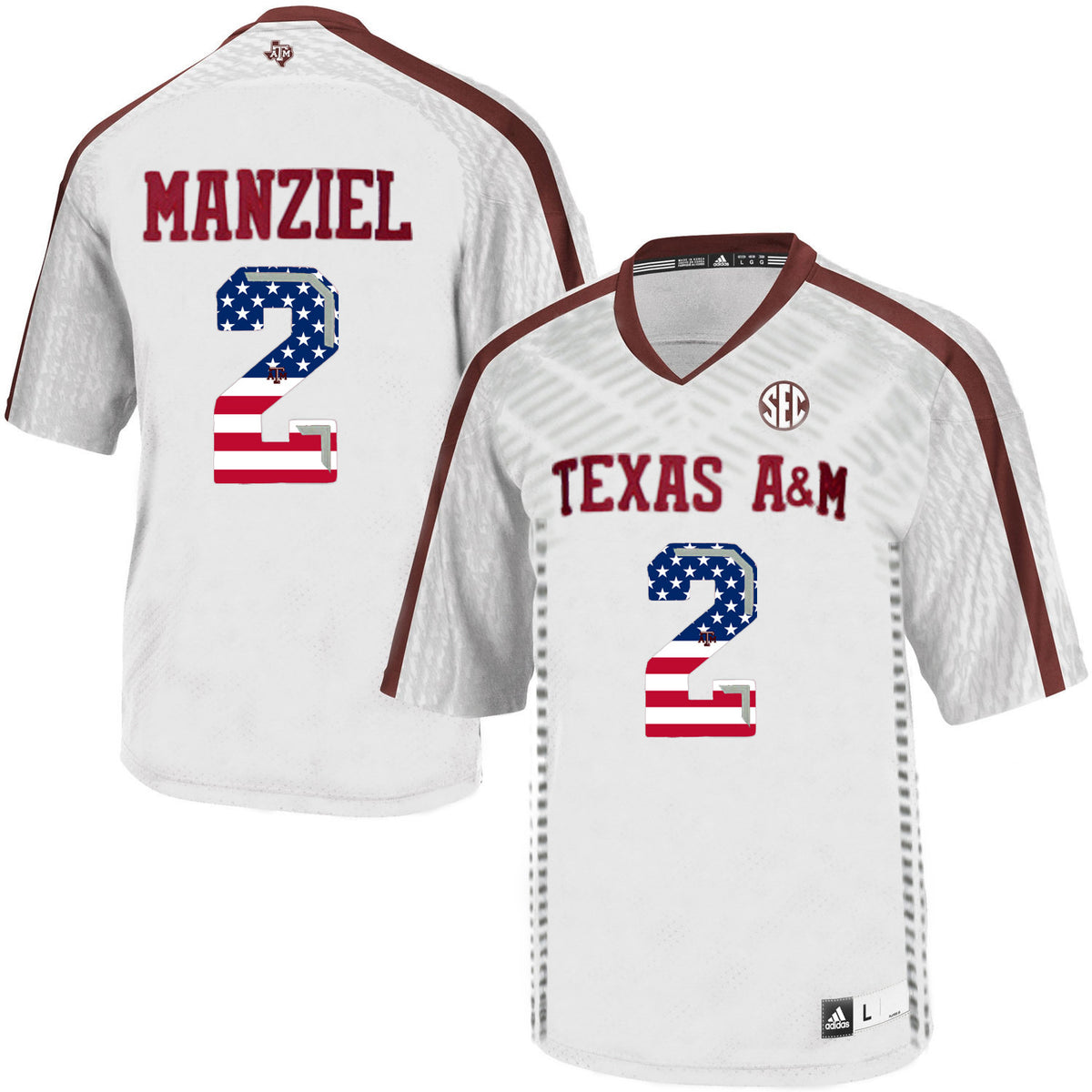 Johnny Manziel Texas A&M Aggies white jersey