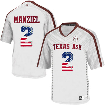 Johnny Manziel Texas A&M Aggies white jersey