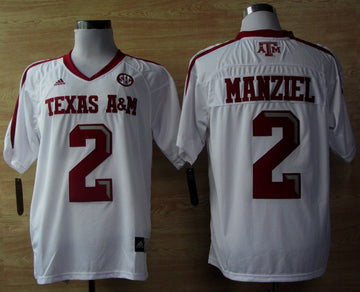 Johnny Manziel Texas A&M Aggies white jersey