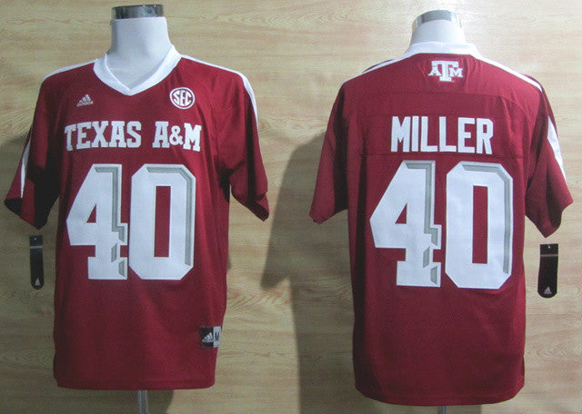 Miller Texas A&M Aggies red jersey