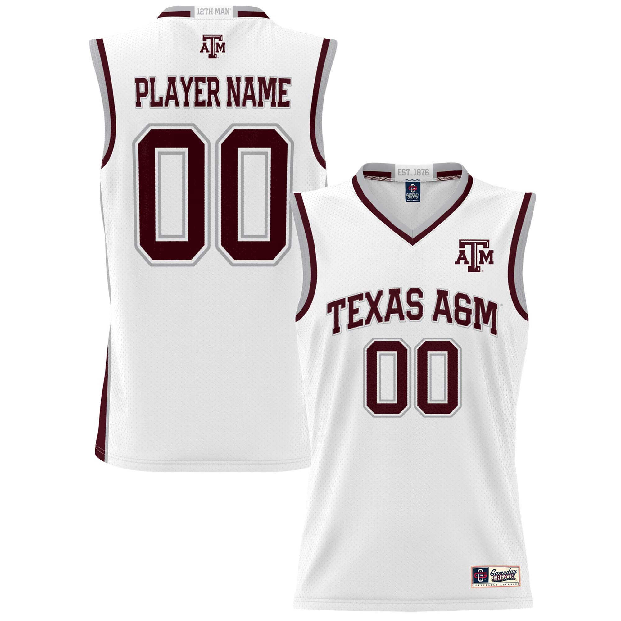 Texas A&M Aggies white jersey