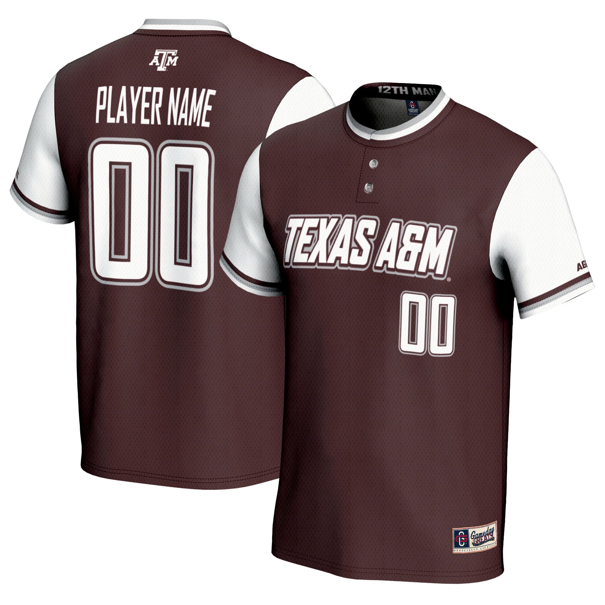 Softball Texas A&M Aggies maroon jersey