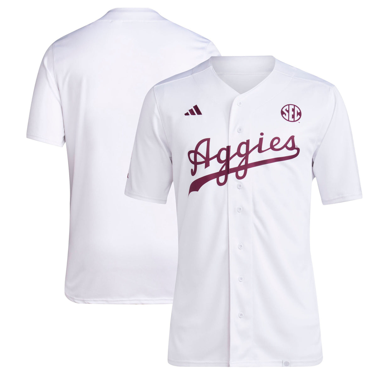 Texas A&M Aggies white jersey