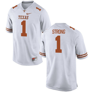 Charlie Strong Texas Longhorns white jersey