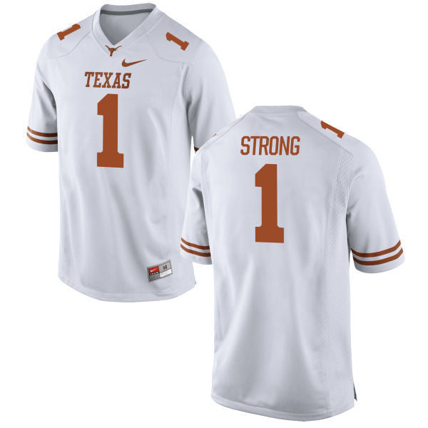 Charlie Strong Texas Longhorns white jersey