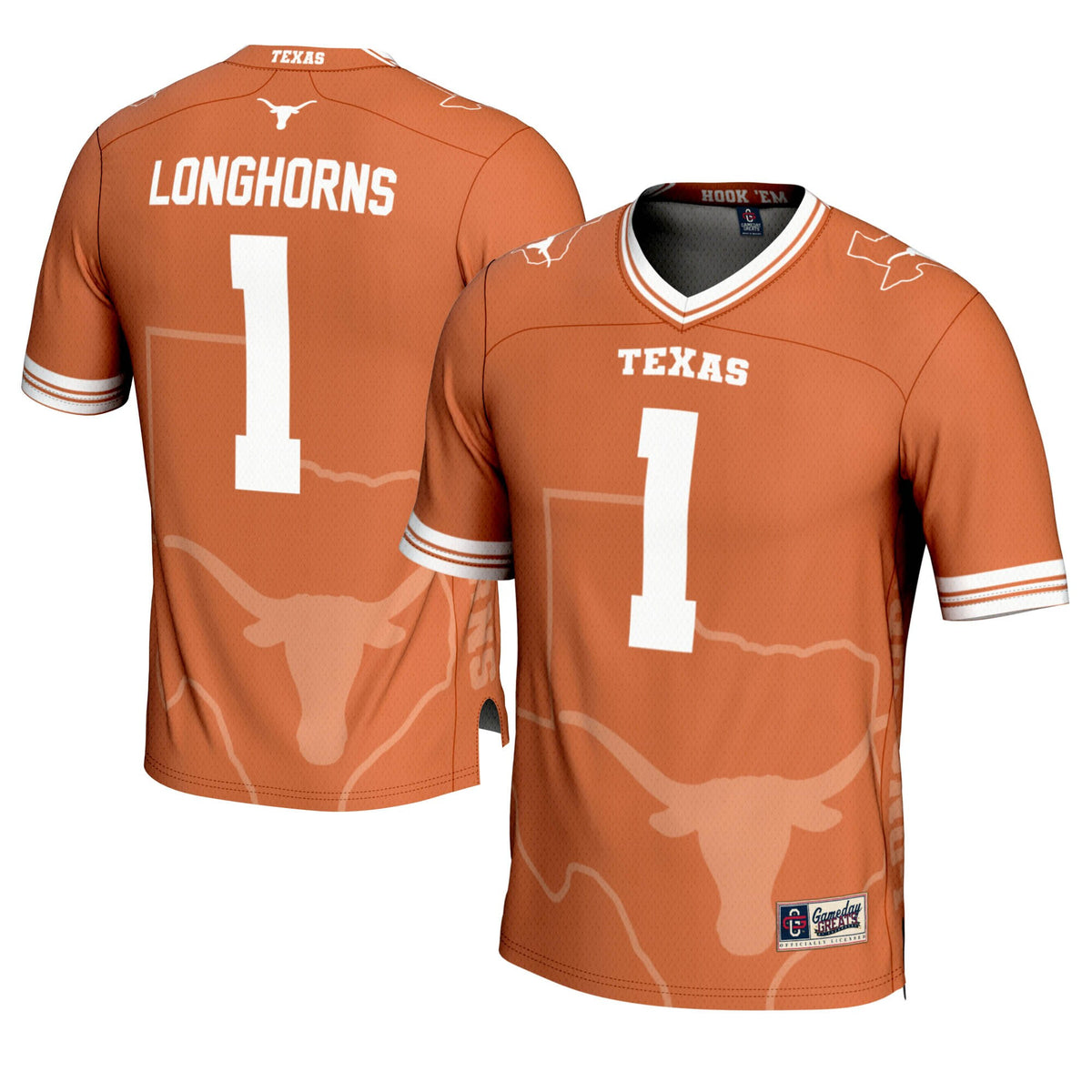 Texas Longhorns orange Fashion jersey