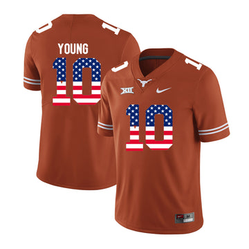Vince Young Texas Longhorns orange jersey