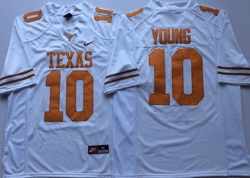 Vince Young Texas Longhorns white jersey