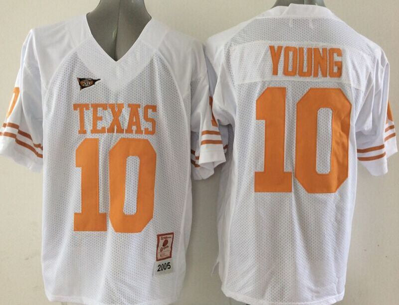 Young Texas Longhorns white jersey