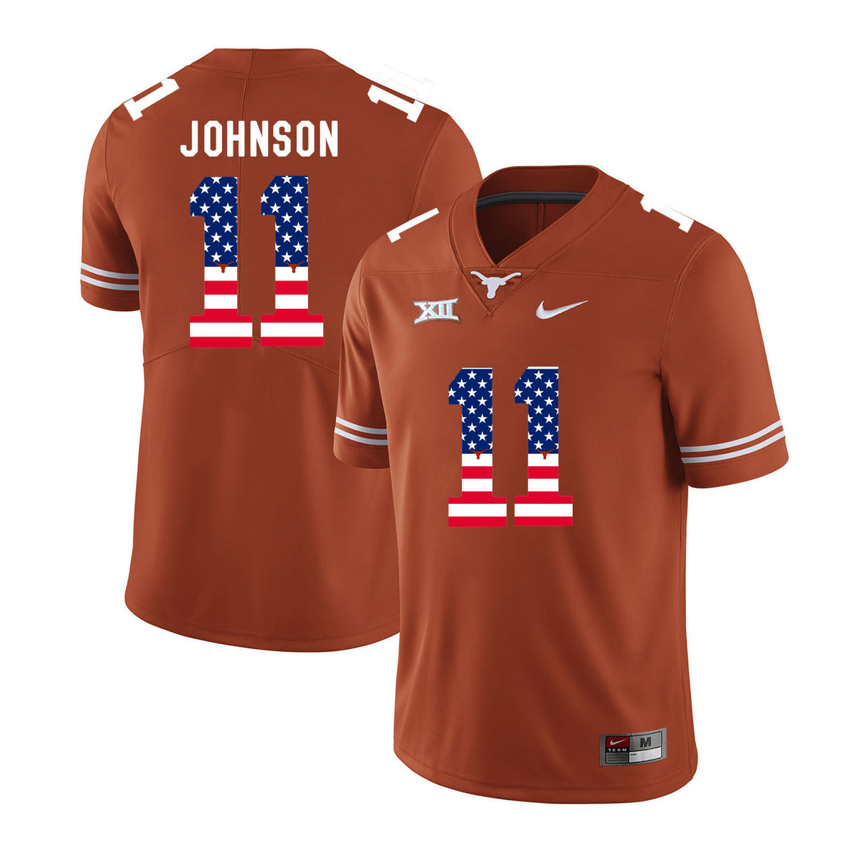 Derrick Johnson Texas Longhorns orange jersey