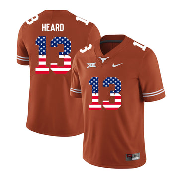 Jerrod Heard Texas Longhorns orange jersey