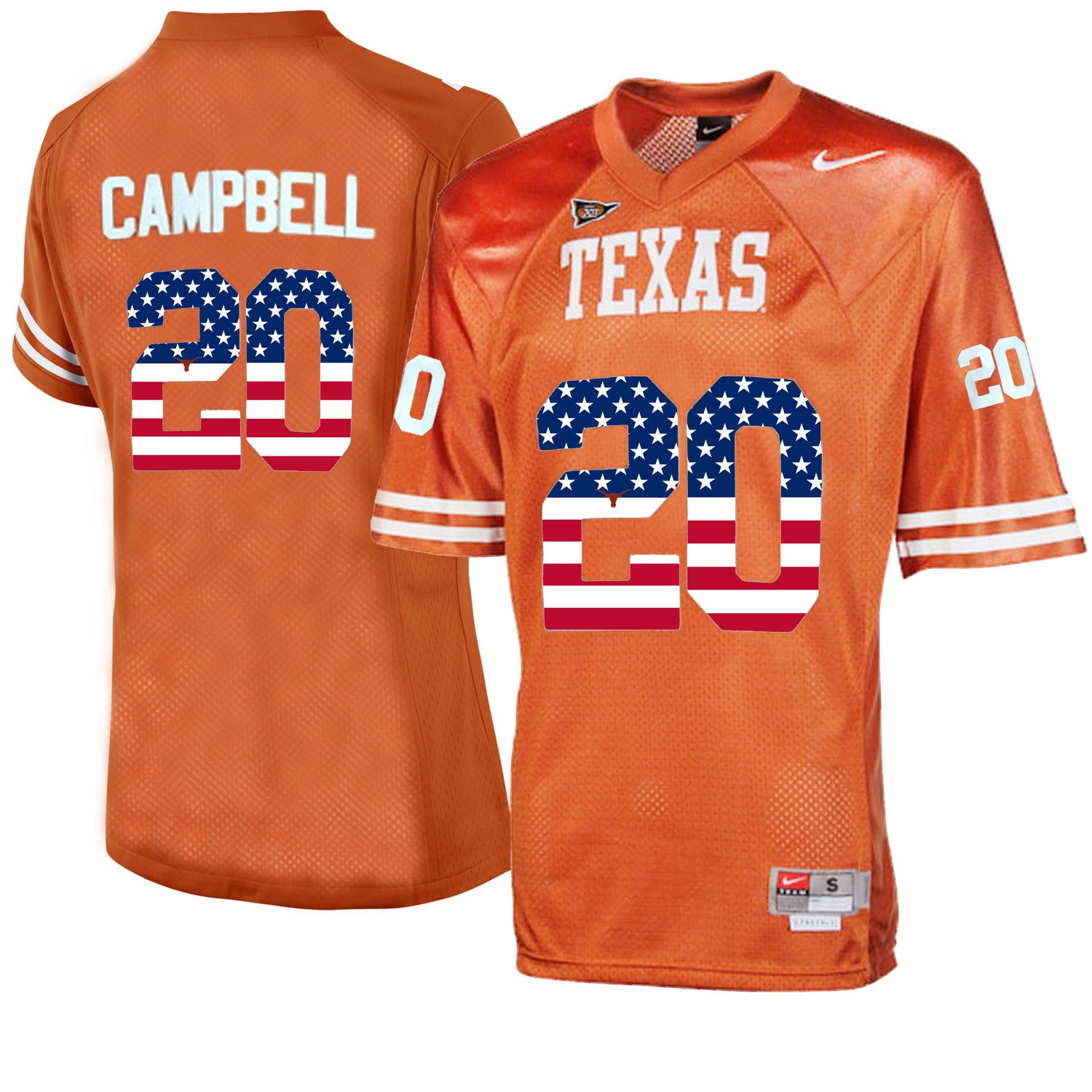 Earl Campbell Texas Longhorns orange Throwback jersey