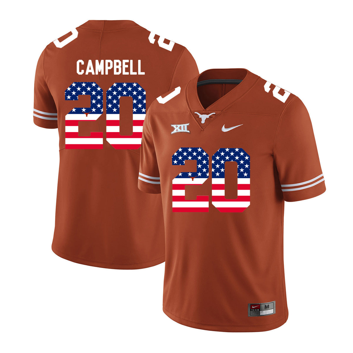 Earl Campbell Texas Longhorns orange jersey