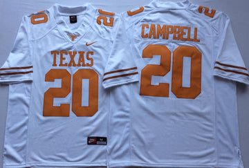 Earl Campbell Texas Longhorns white jersey