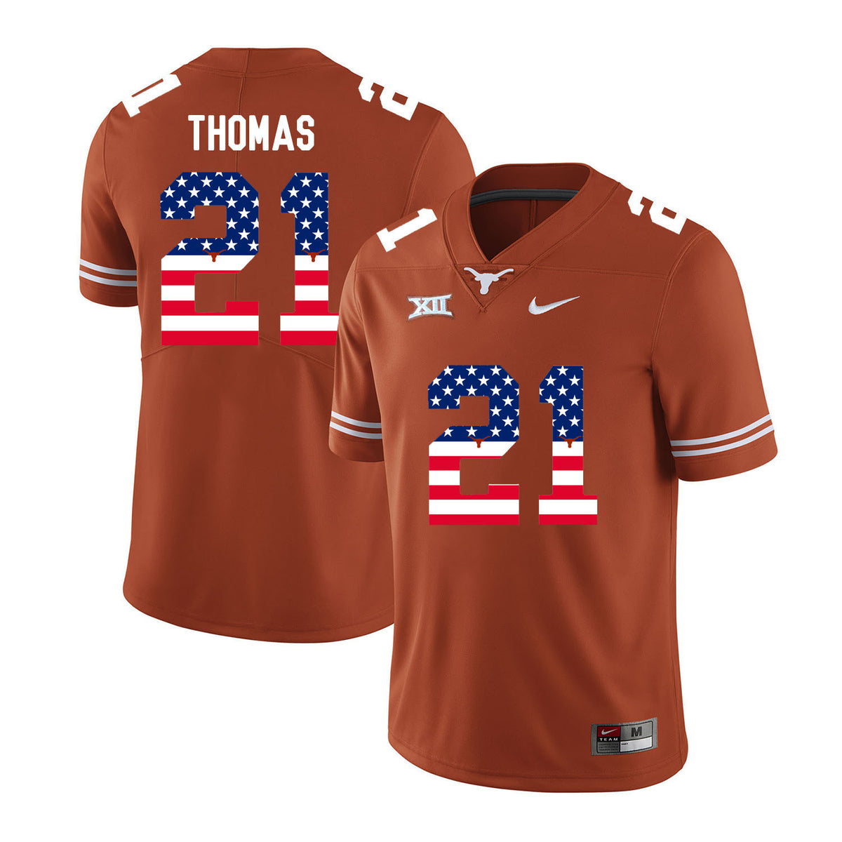 Duke Thomas Texas Longhorns orange jersey