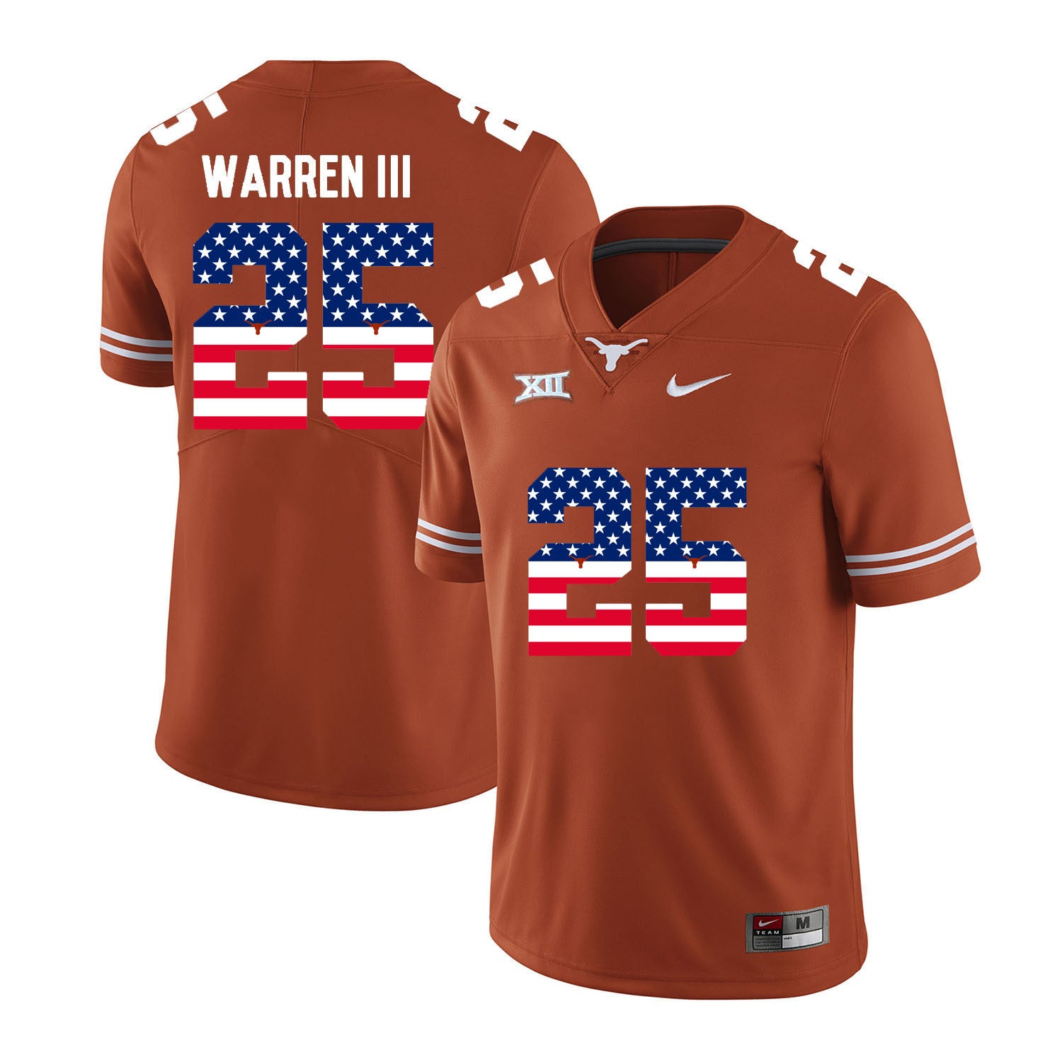 Chris Warren III Texas Longhorns orange jersey