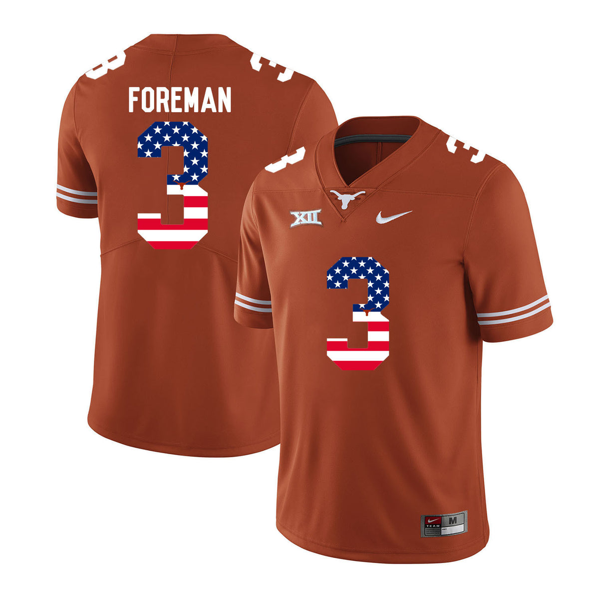 Armanti Foreman Texas Longhorns orange jersey