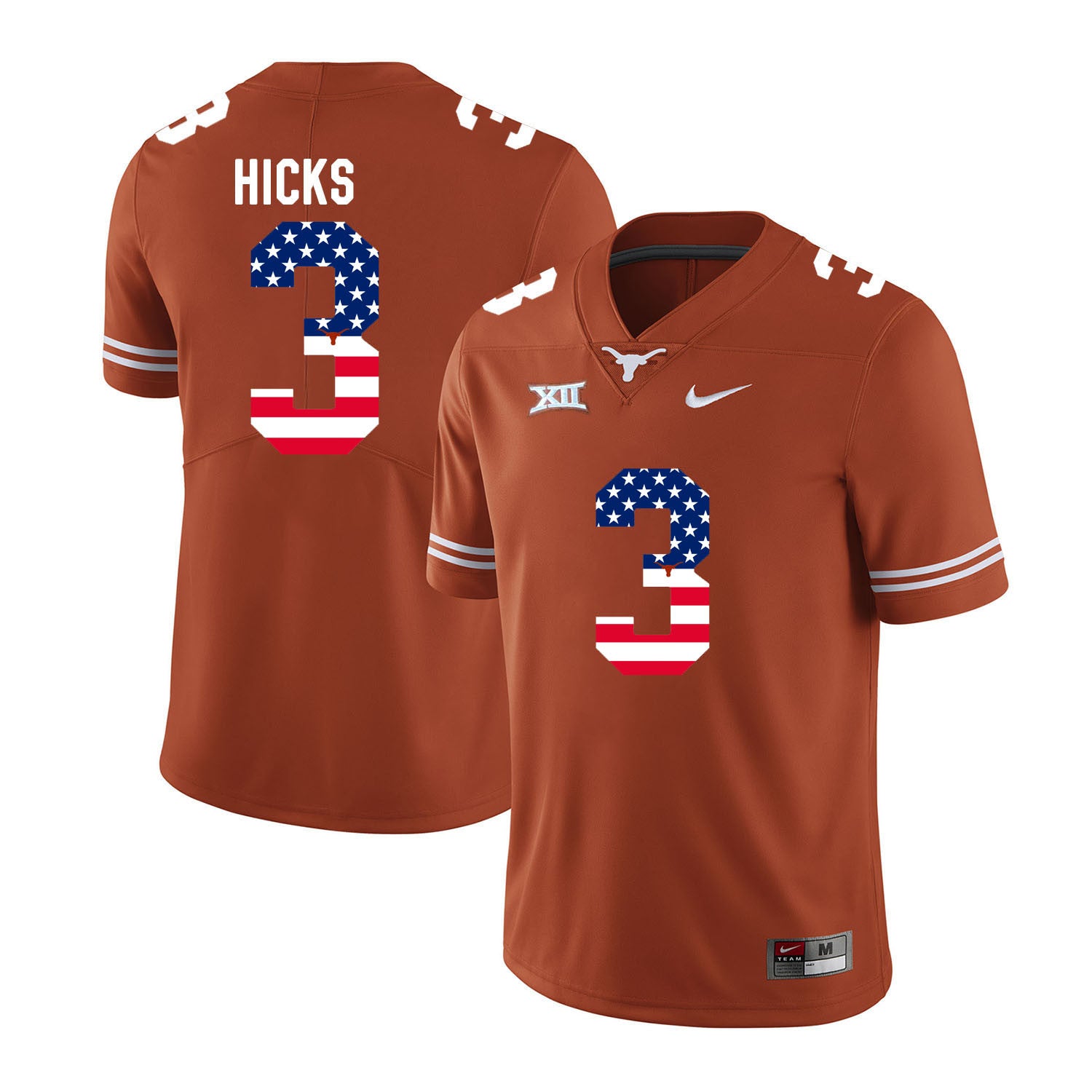 Jordan Hicks Texas Longhorns orange jersey