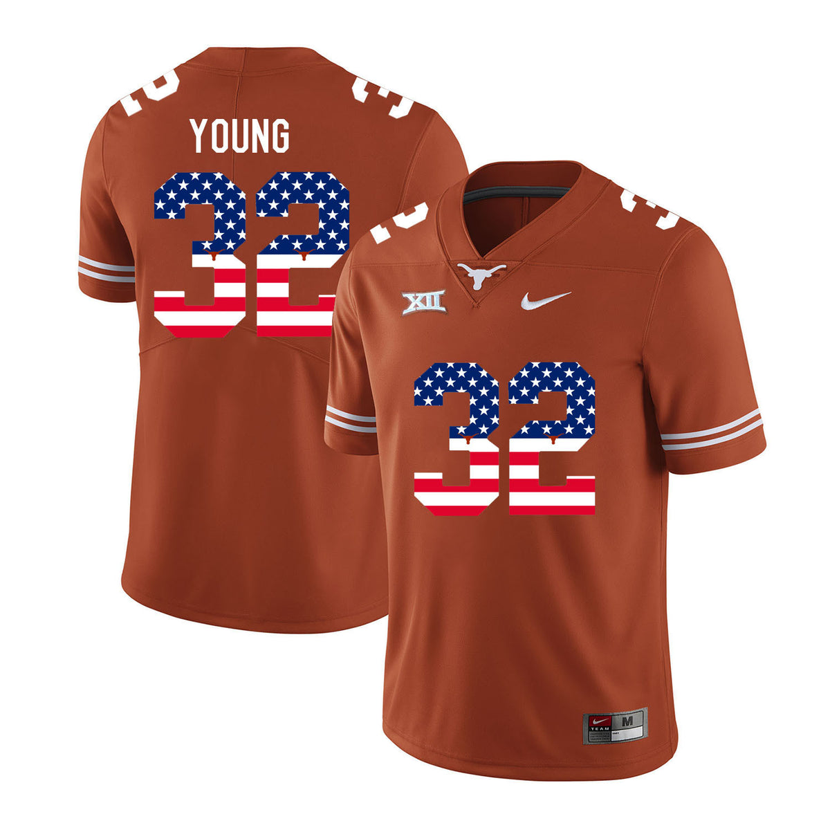 Daniel Young Texas Longhorns orange jersey