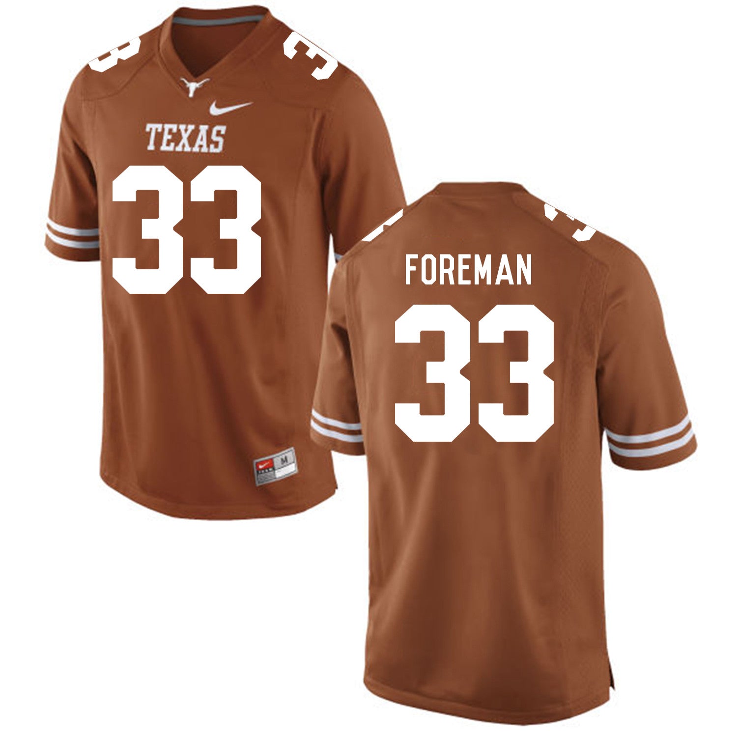 D'Onta Foreman Brunt Texas Longhorns orange jersey