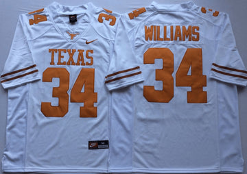 Ricky Williams Texas Longhorns white jersey