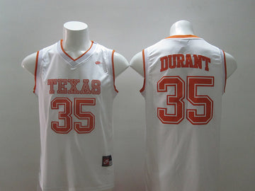 Durant Texas Longhorns white jersey