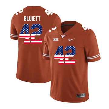 Caleb Bluiett Texas Longhorns orange jersey