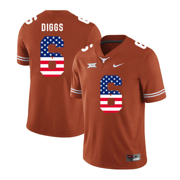 Quandre Diggs Texas Longhorns orange jersey