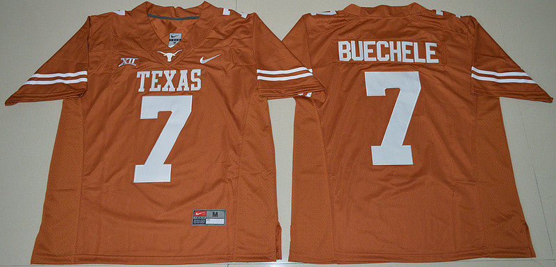 Shane Buechele Texas Longhorns orange jersey
