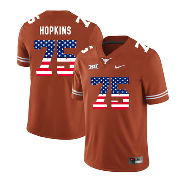 Trey Hopkins Texas Longhorns orange jersey
