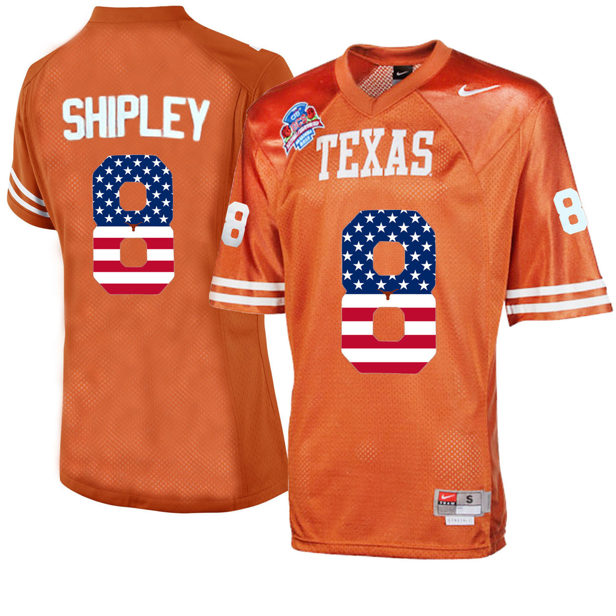 Jordan Shipley Texas Longhorns orange Throwback jersey