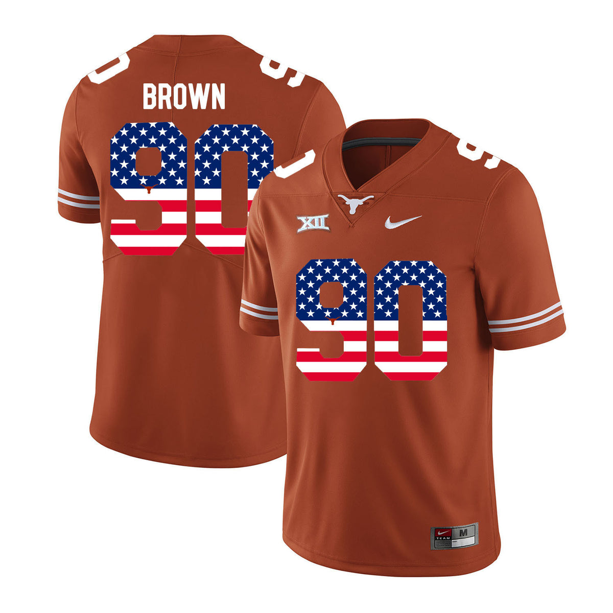 Malcom Brown Texas Longhorns orange jersey