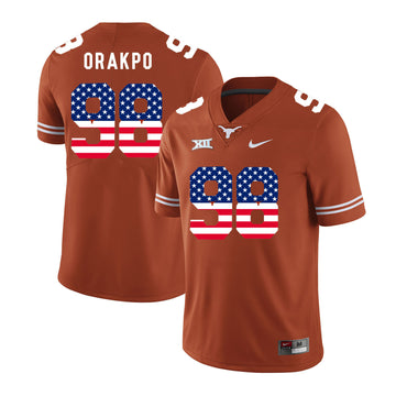 Brian Orakpo Texas Longhorns orange jersey