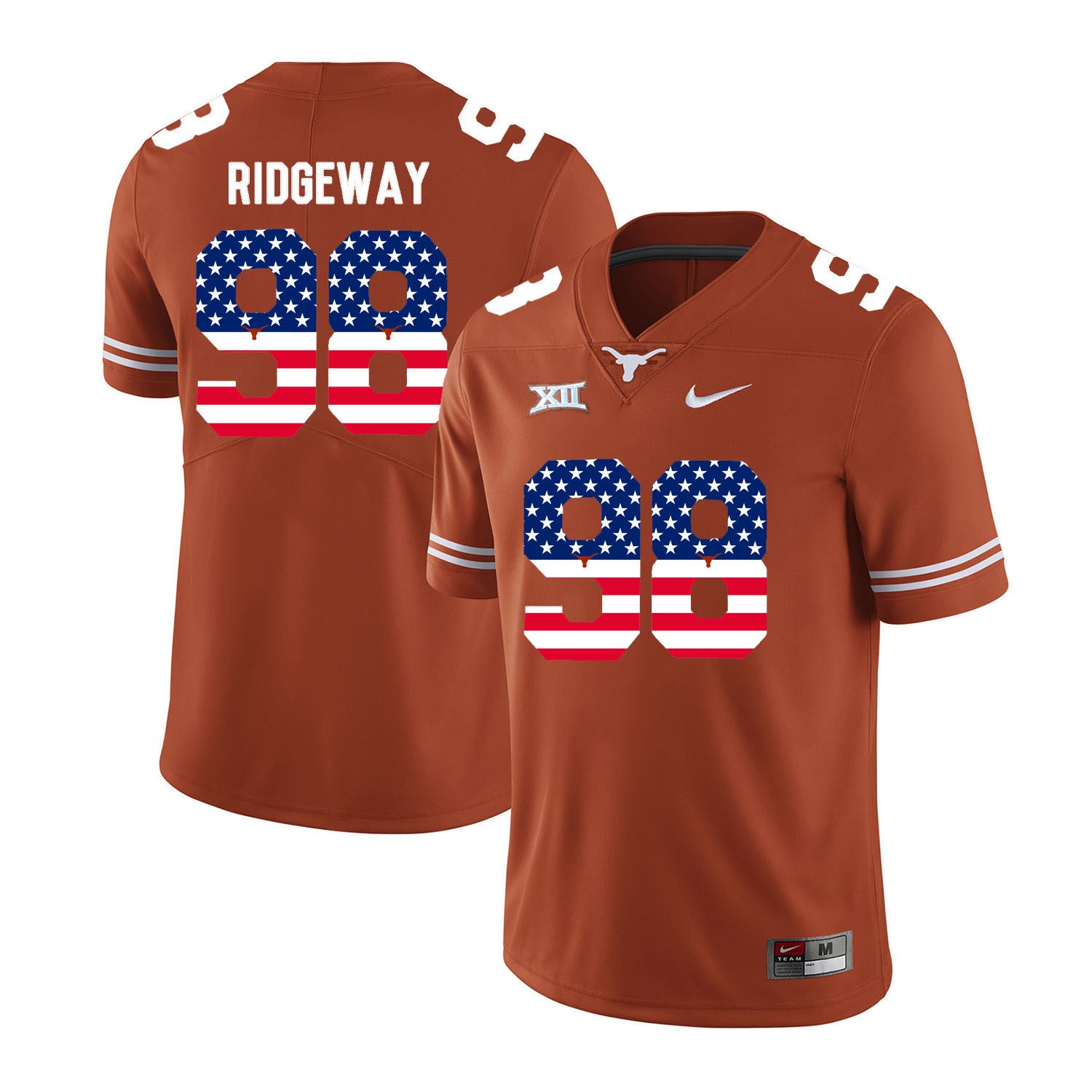 Hassan Ridgeway Texas Longhorns orange jersey