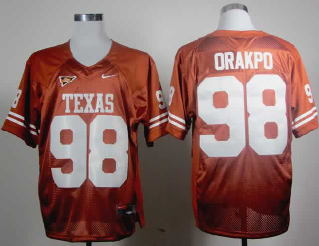 Orakpo Burnt Texas Longhorns orange jersey