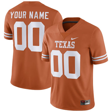 Custom Texas Longhorns orange jersey