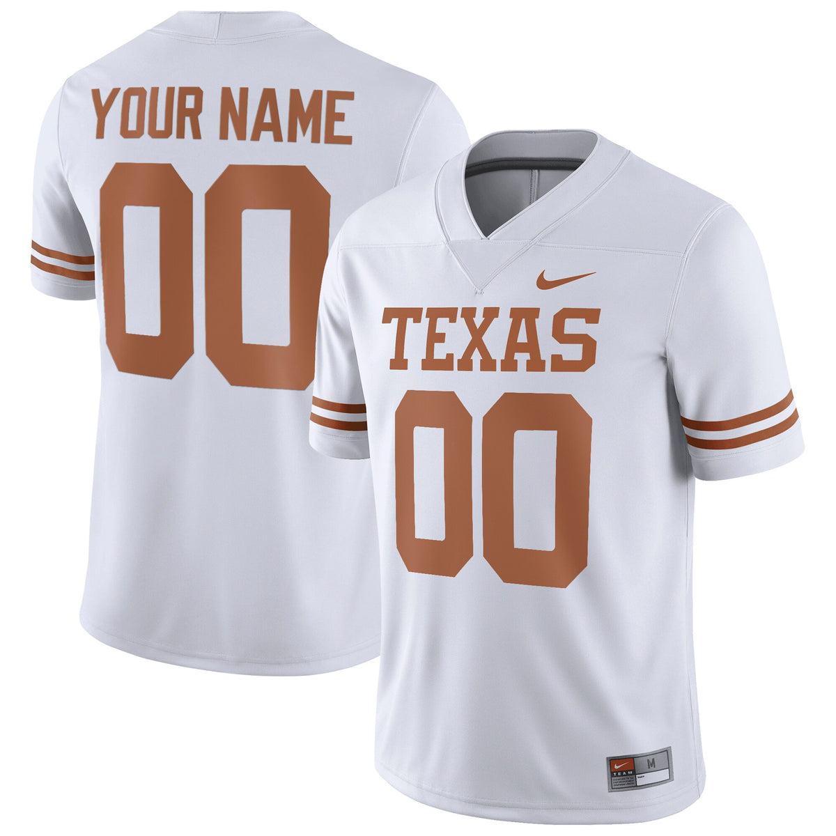 Custom Texas Longhorns white jersey