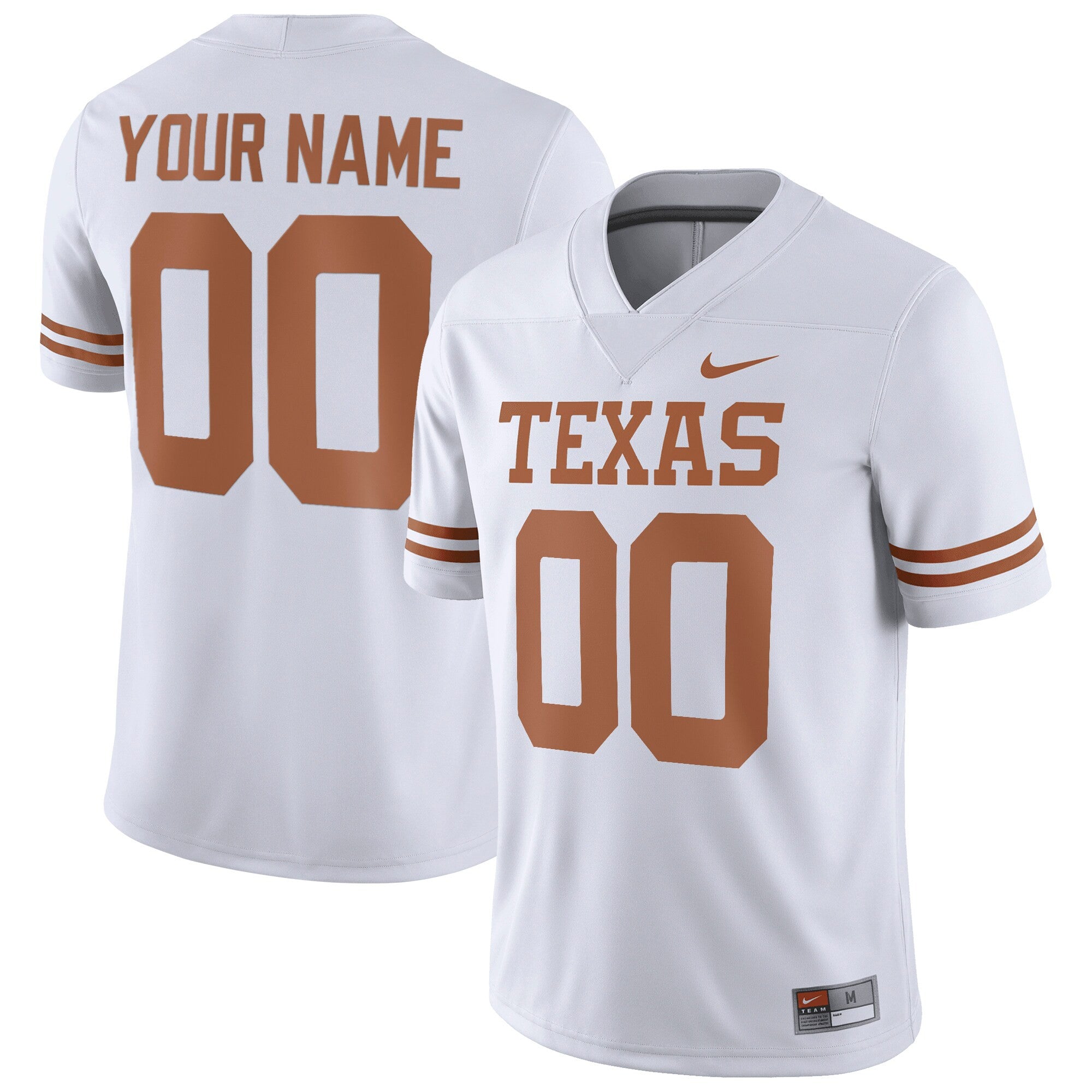 Custom Texas Longhorns white jersey