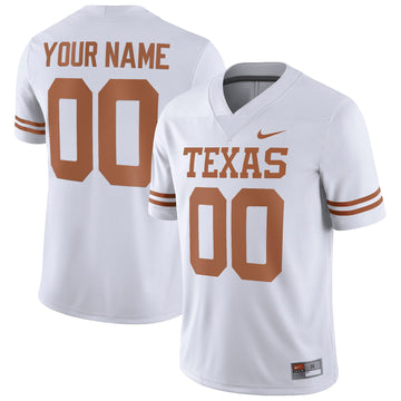 Custom Texas Longhorns white jersey