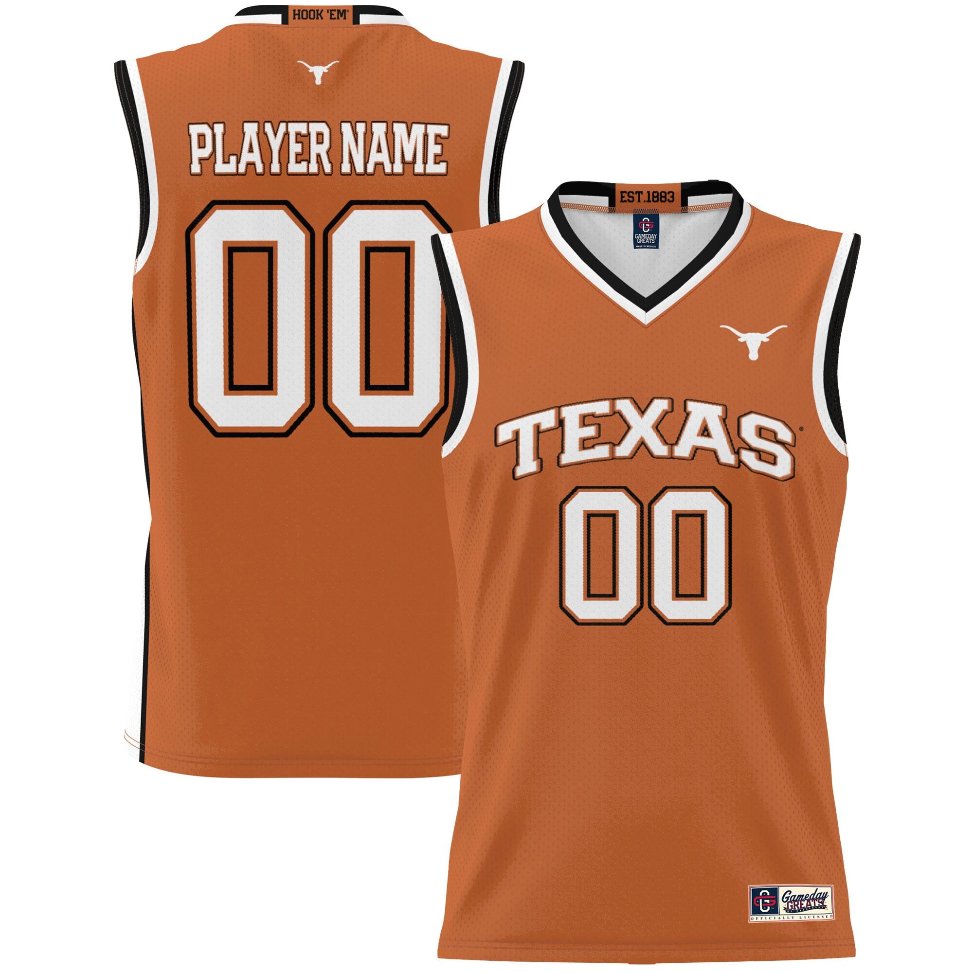 Texas Longhorns orange jersey