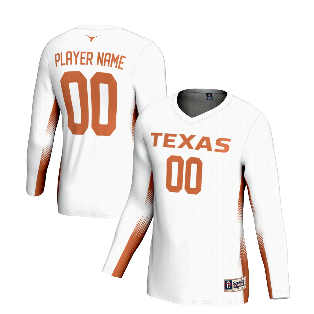 Volleyball Texas Longhorns white jersey