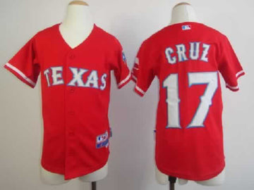Cruz Texas Rangers red jersey