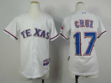 Cruz Whtie Texas Rangers jersey