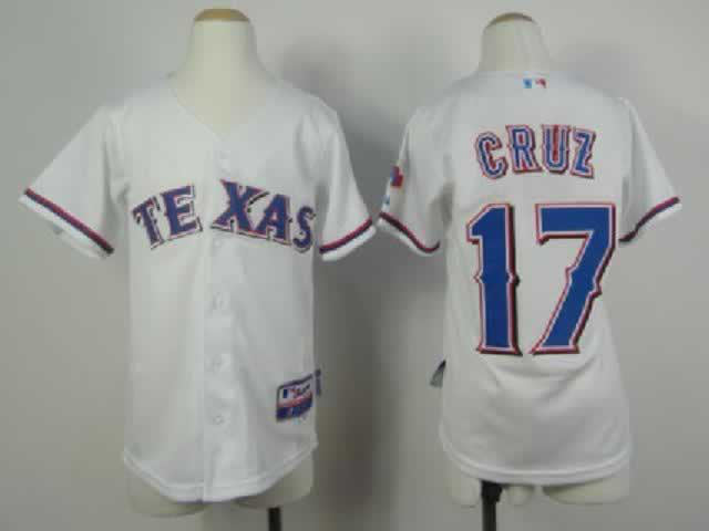 Cruz Whtie Texas Rangers jersey