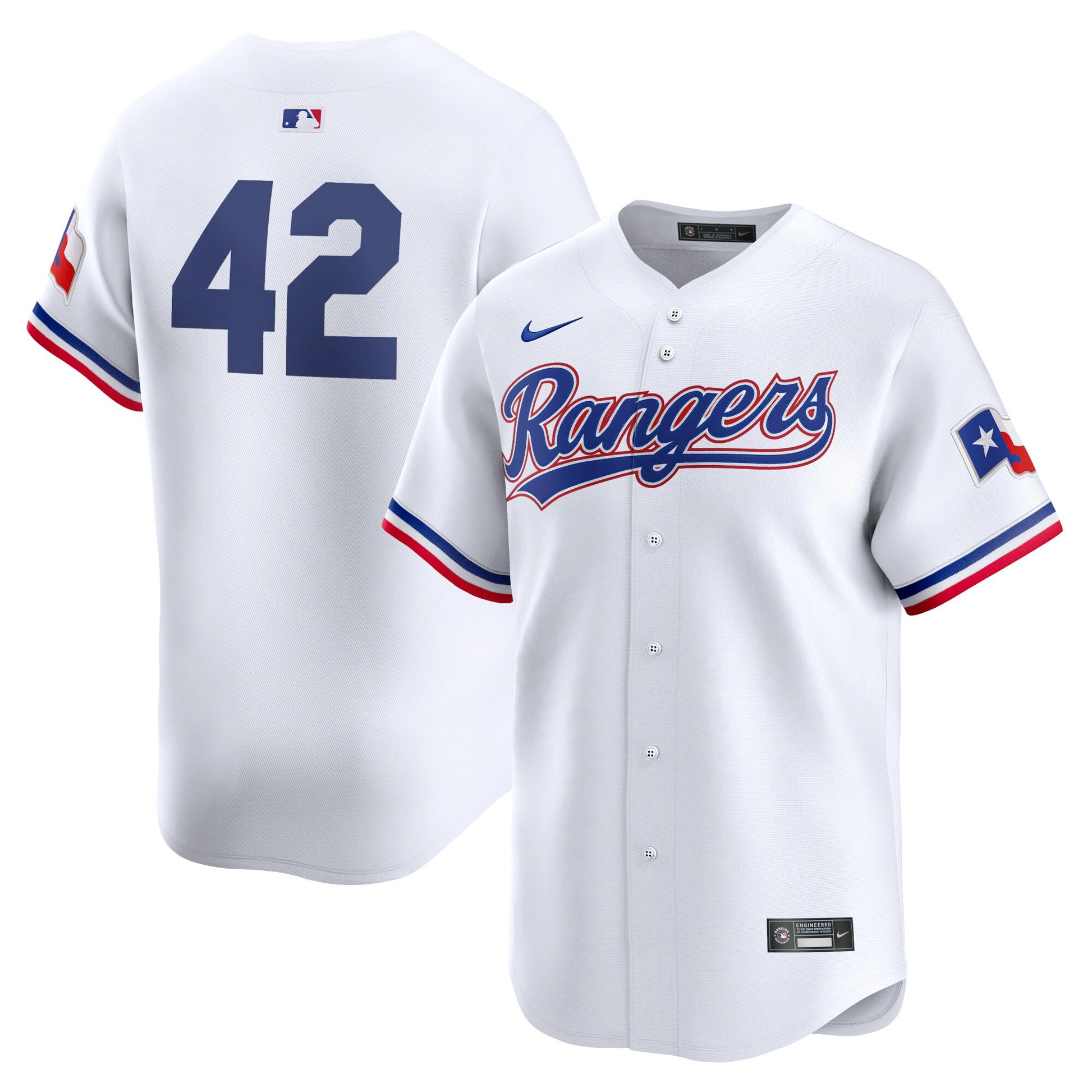 Texas Rangers white Limited jersey