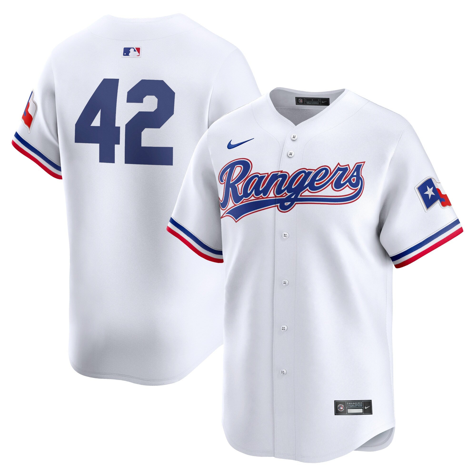 Texas Rangers white Limited jersey