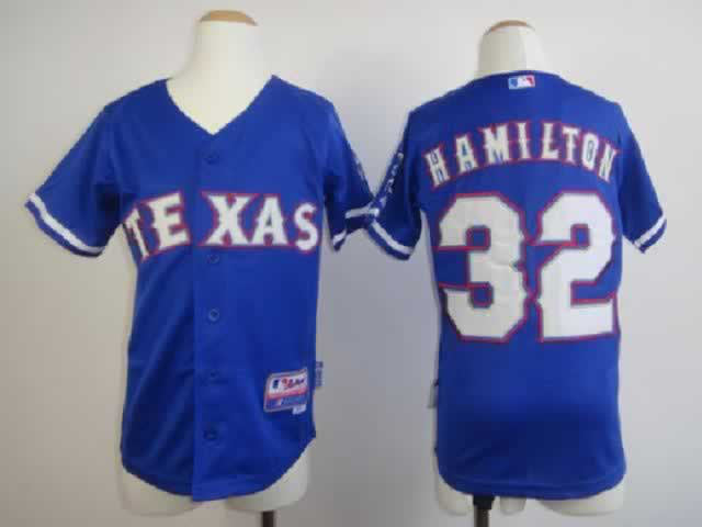 Hamilton Texas Rangers blue jersey